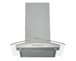 Hotpoint - HDA65SAB Glass - Cooker Hood - Stainless Steel